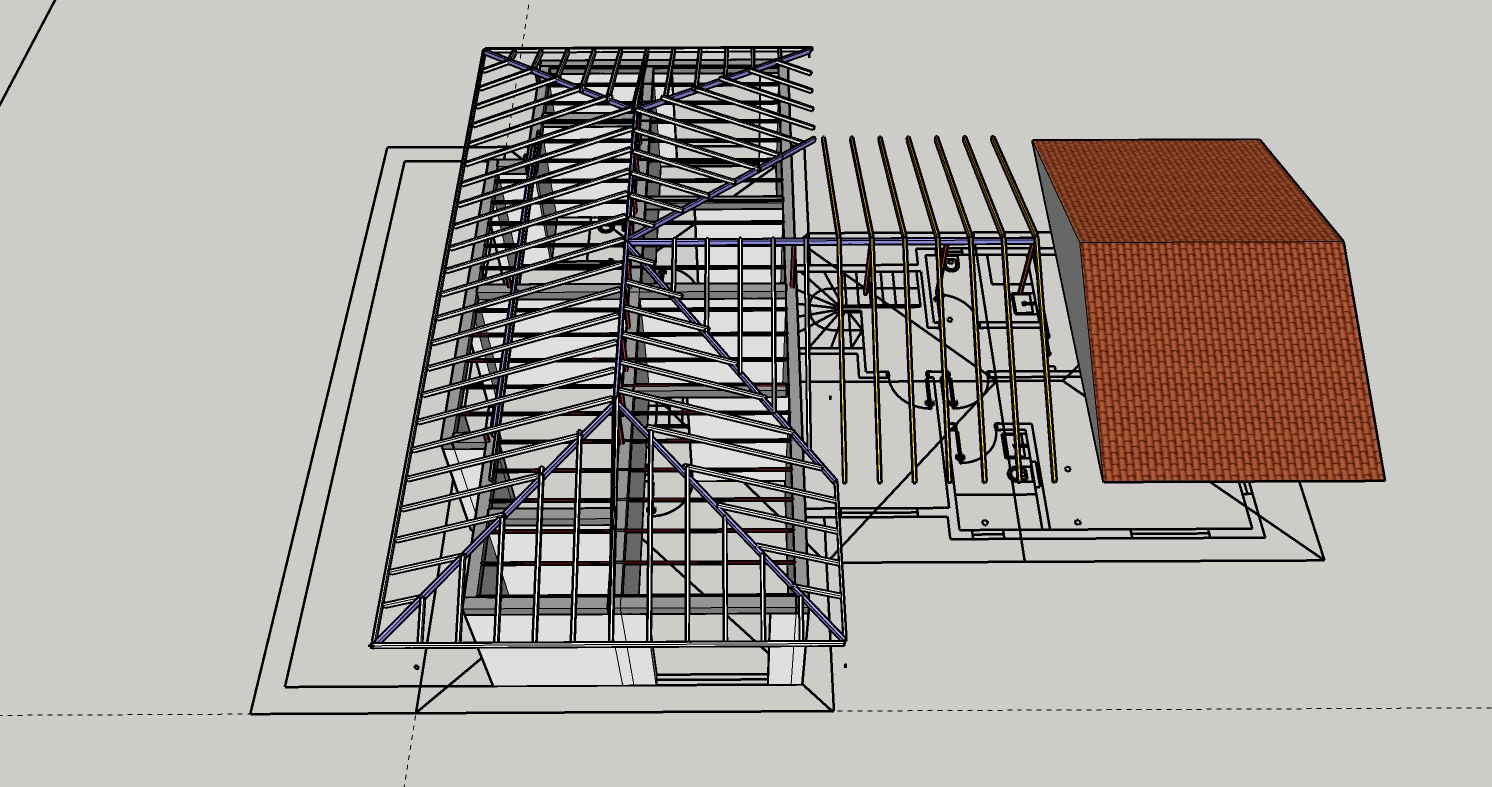 Hip roof framing