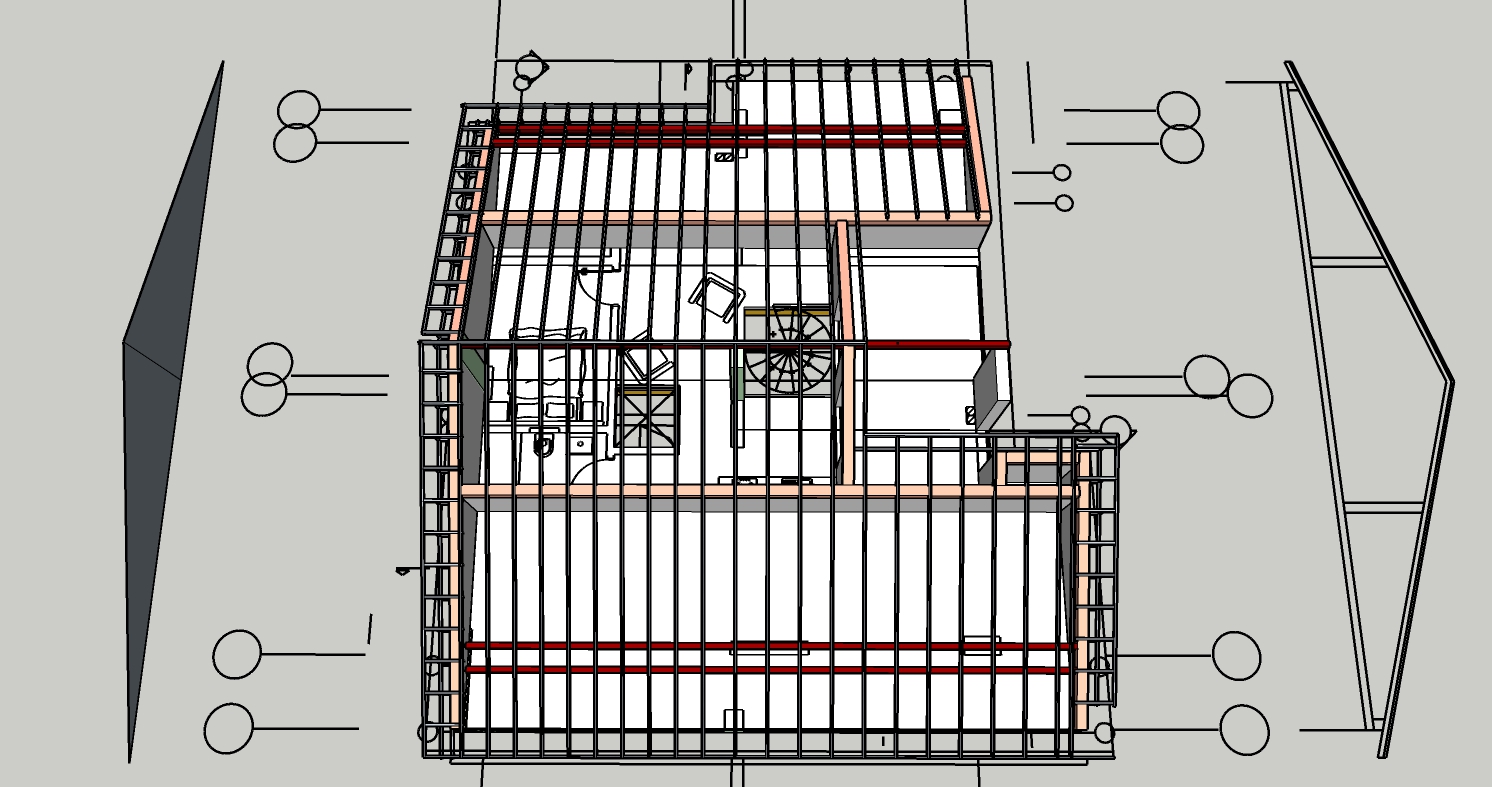 Roof plan from above